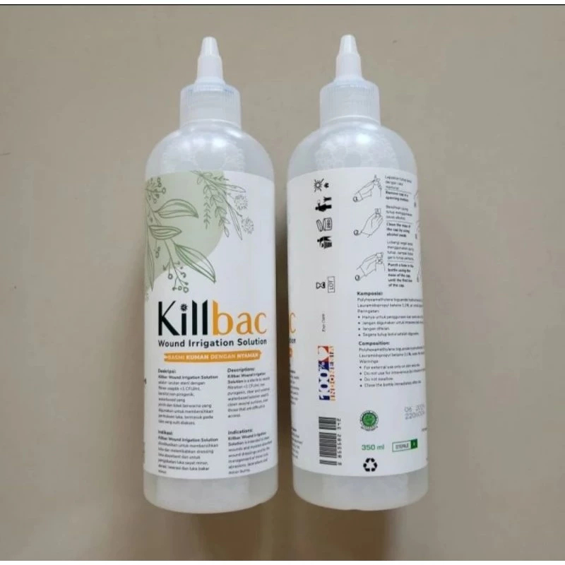 killbac/cairan pencuci luka 350 cc