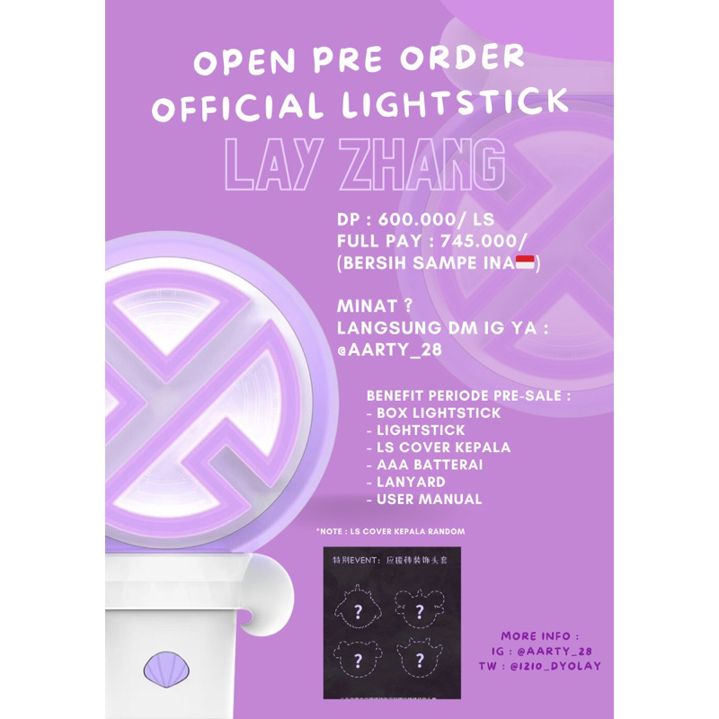 Pelunasan Lighstick lay zhang