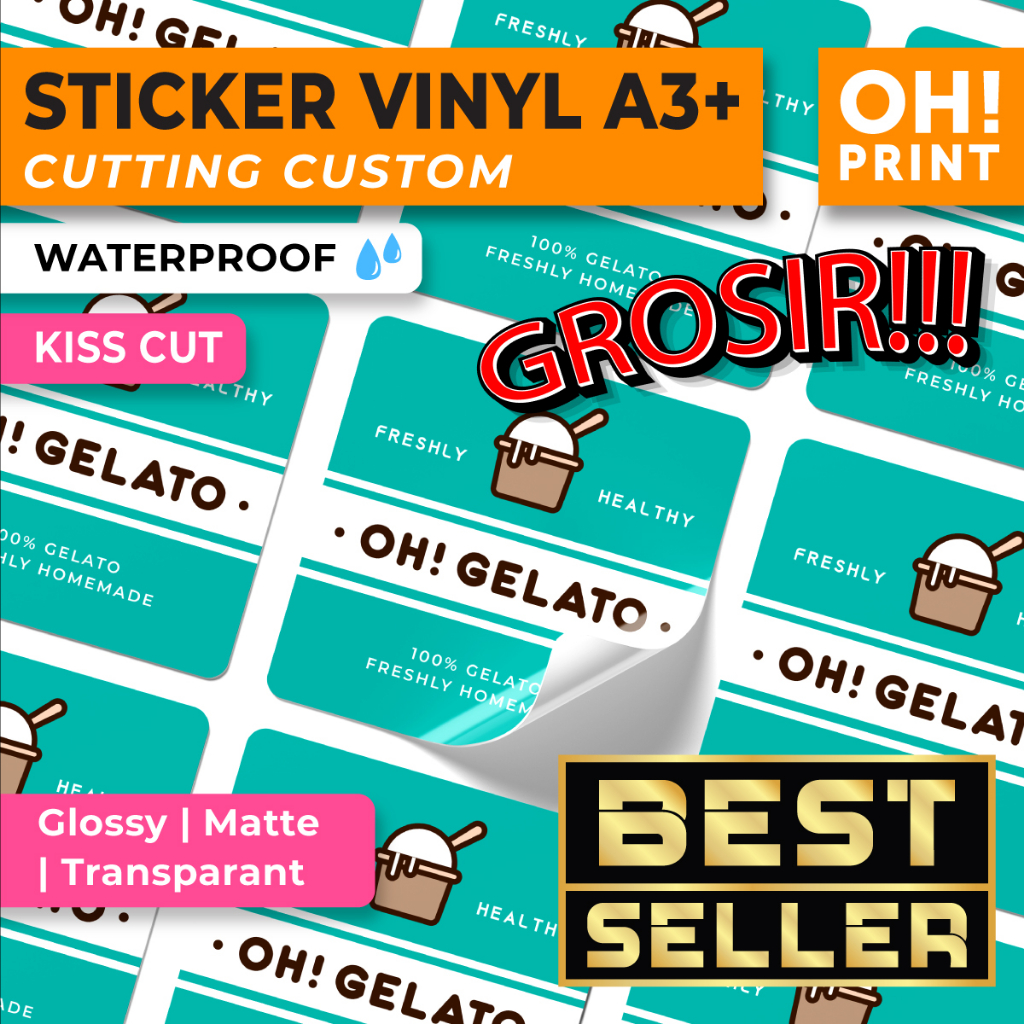 

[GROSIR] Cetak Stiker A3 | Cetak Stiker Label | Cetak Stiker Vinyl A3+