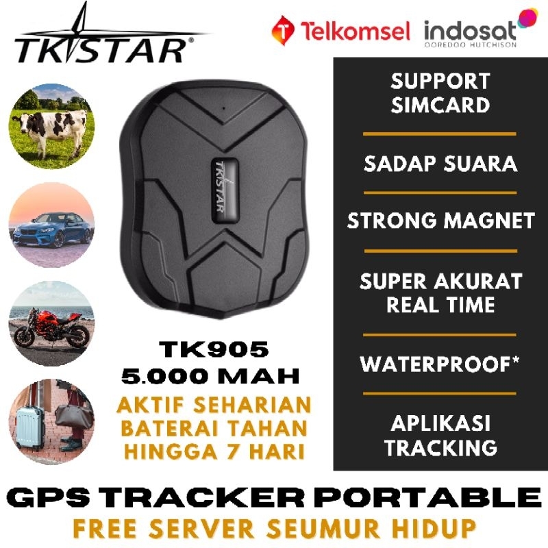 GPS TRACKER PORTABLE TKSTAR GPS SAPI MOBIL MOTOR TK905 TK905B TK915 TK918