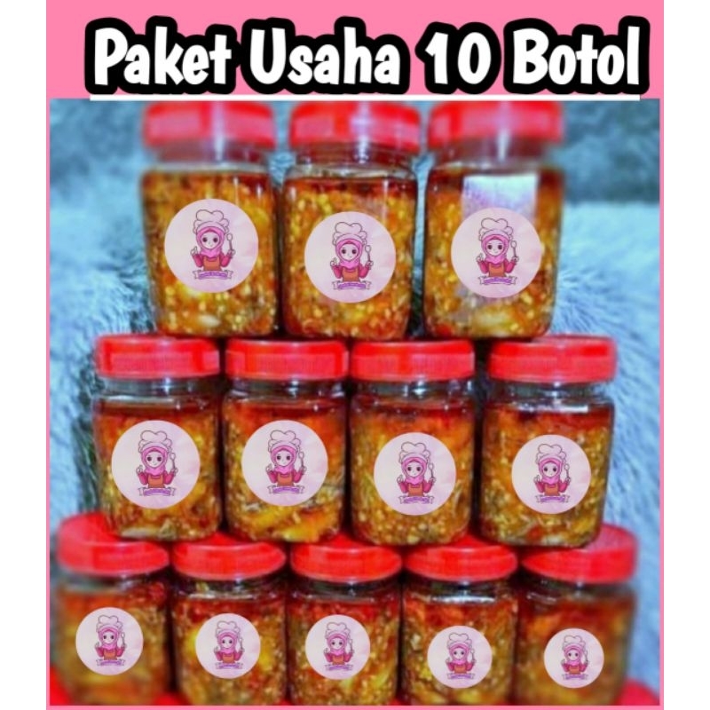 

[150 GRAM] PAKET 10 BOTOL SAMBAL BUNDA ALFI (harga lebih murah)