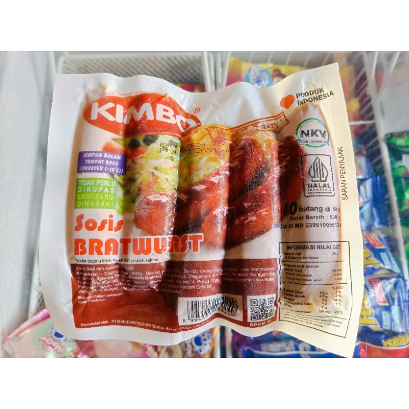 

Sosis Kimbo Mini Bratwurst 500 Gram