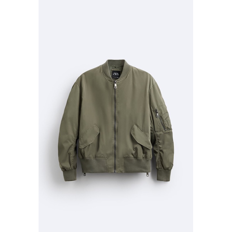 JACKET ZARA MAN BOMBER TEKNIS ORIGINAL