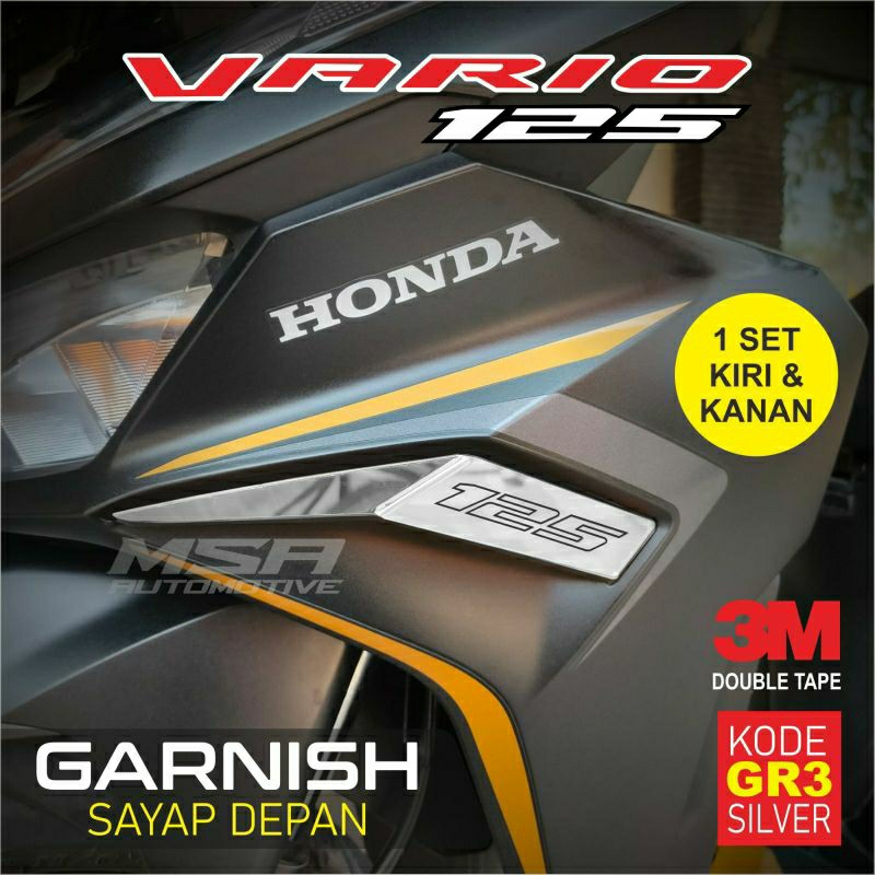 Garnis sayap depan honda vario 125 tahun 2023 pelindung sayap motor  garnis