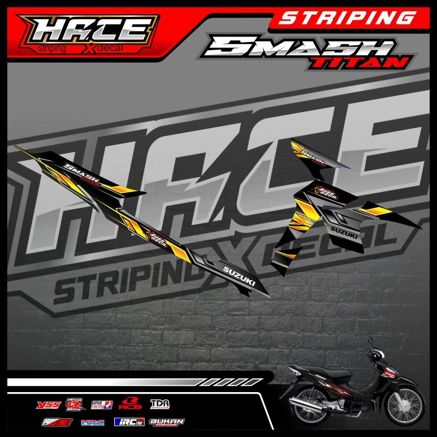 245 STICKER STRIPING SMASH TITAN - STRIPING SMASH TITAN PREMIUM