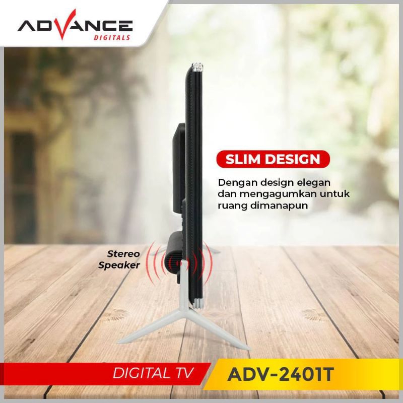 tv led digital advance 24 inch garansi resmi