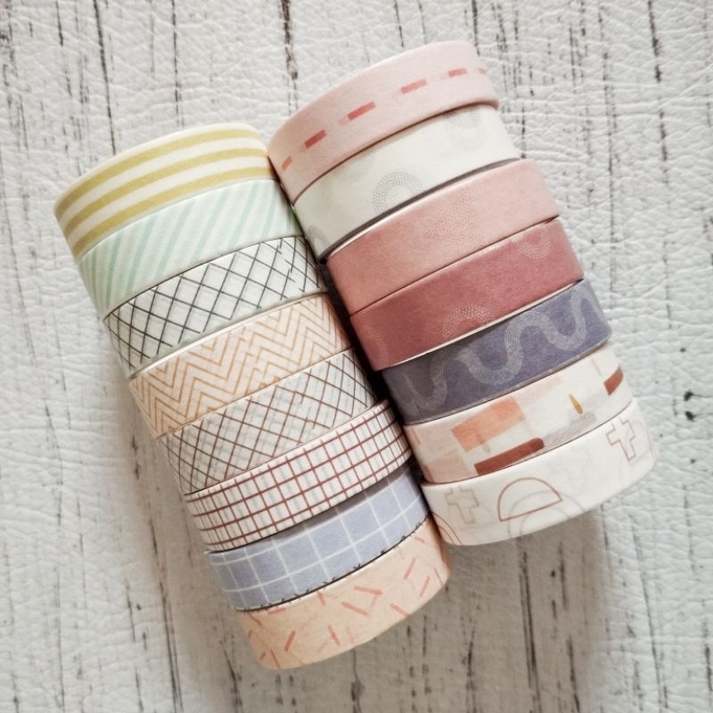 

1pcs Washi Tape untuk Dekorasi Scrapbook Studygram Diary Planner