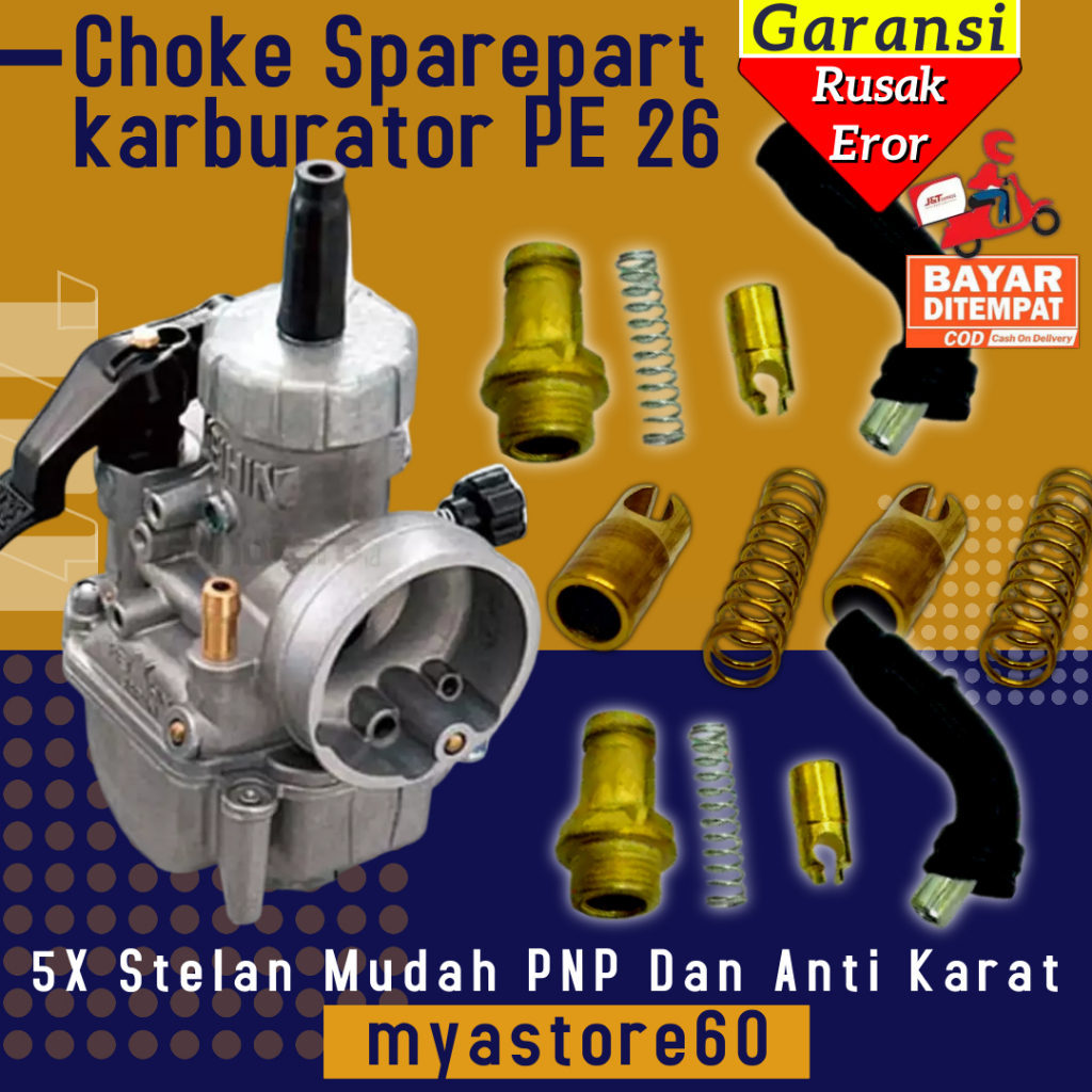Choke Cuk karburator Karbu Carburator Coke PE 26 NSR 26 PE26 NSR26 Jaminan PNP Original