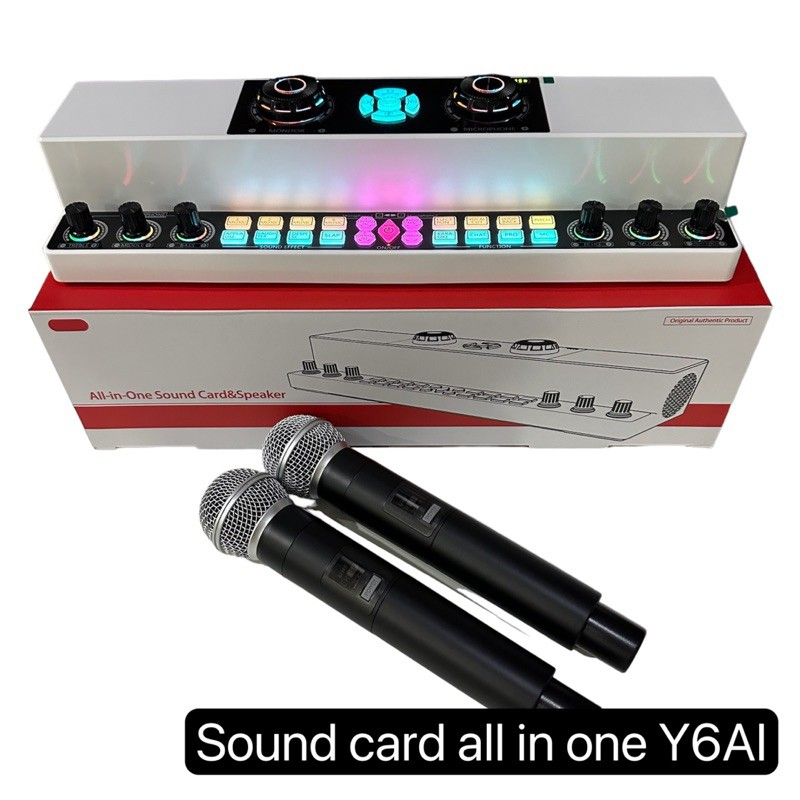 All in one sound card&speaker Y6AI speaker karaoke ktv