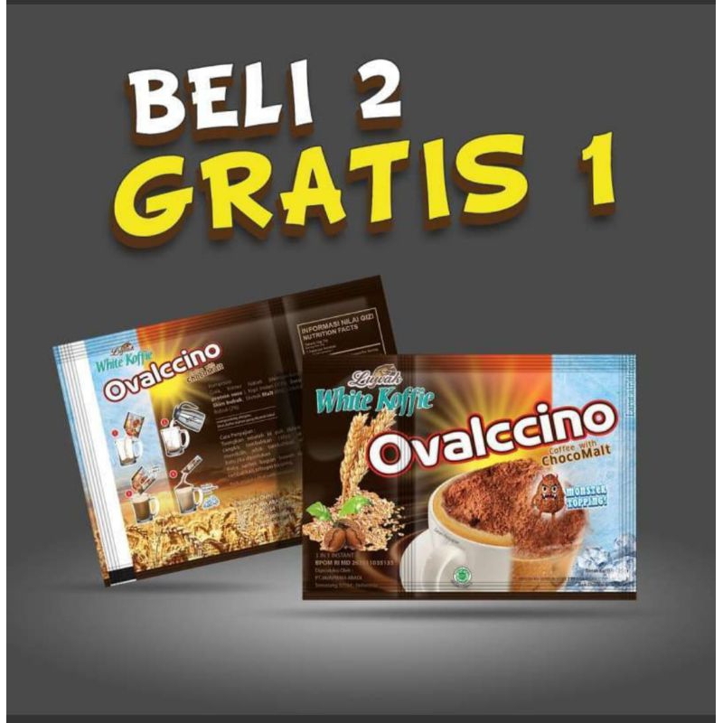 

OVALCCINO WHITE KOFFIE RENCENG (10 SACHET GRATIS 5 SACHET)