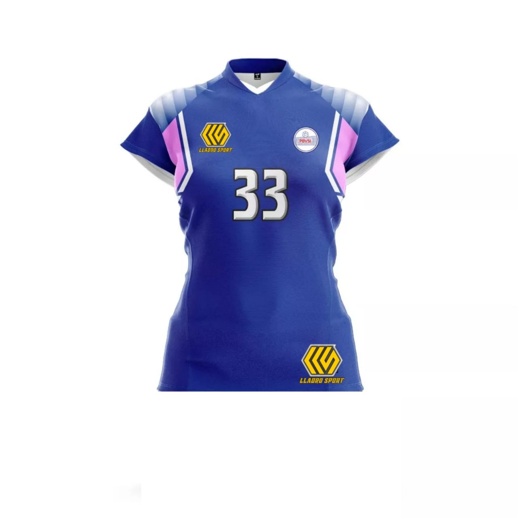 Jersey Voli Wanita Navy Full Printing Free Nameset
