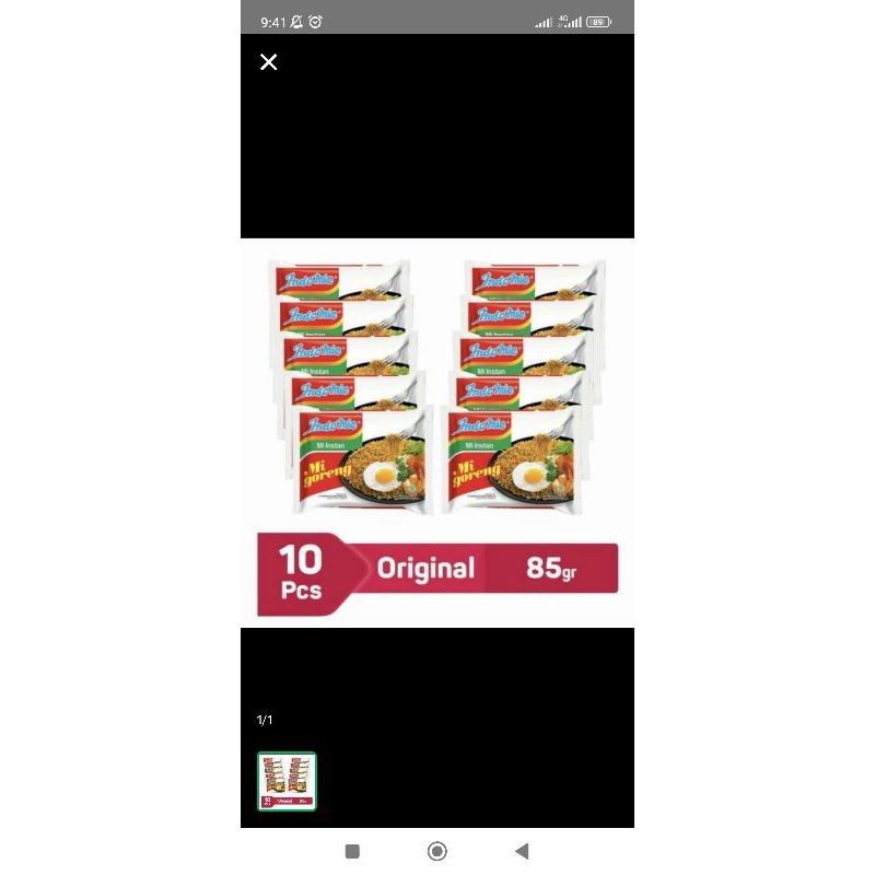 

paket Indomie 10 pcs