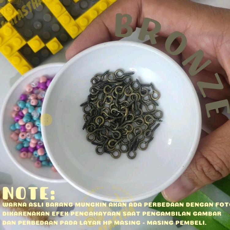 Paku Ulir | Paku Clay Resin | Paku Kait Mini Eyepin |