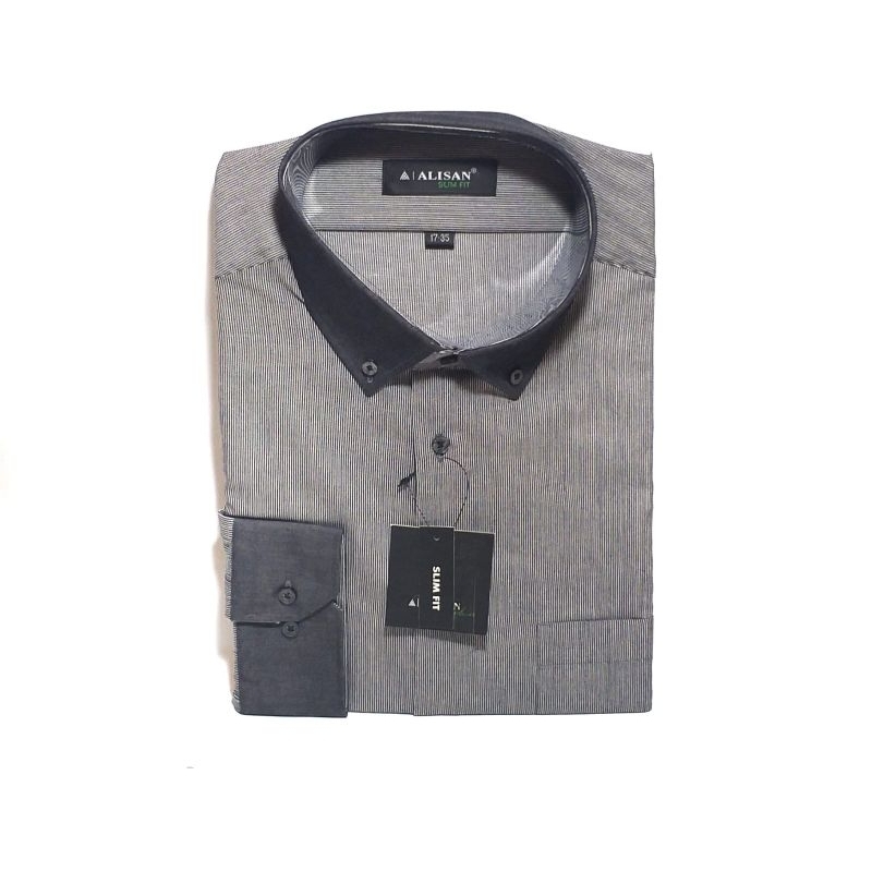 Kemeja Pria Alisan Motif Lengan Panjang Slimfit Spesial Size 17-36 / XXXL