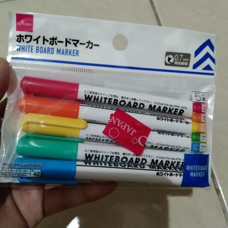 

Whiteboard Marker Spidol Warna Papan Tulis Bisa Dihapus 5Pc 0.7Mm