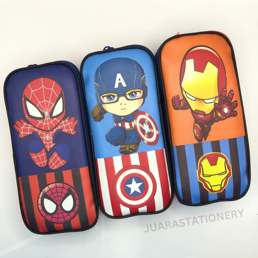 

Tempat Pensil Sleting SuperHero Heroes Pahlawan (2083) / Tepak Pensil Anak Laki-Laki / Pincil Case / Pencil Case / Wadah Pensil