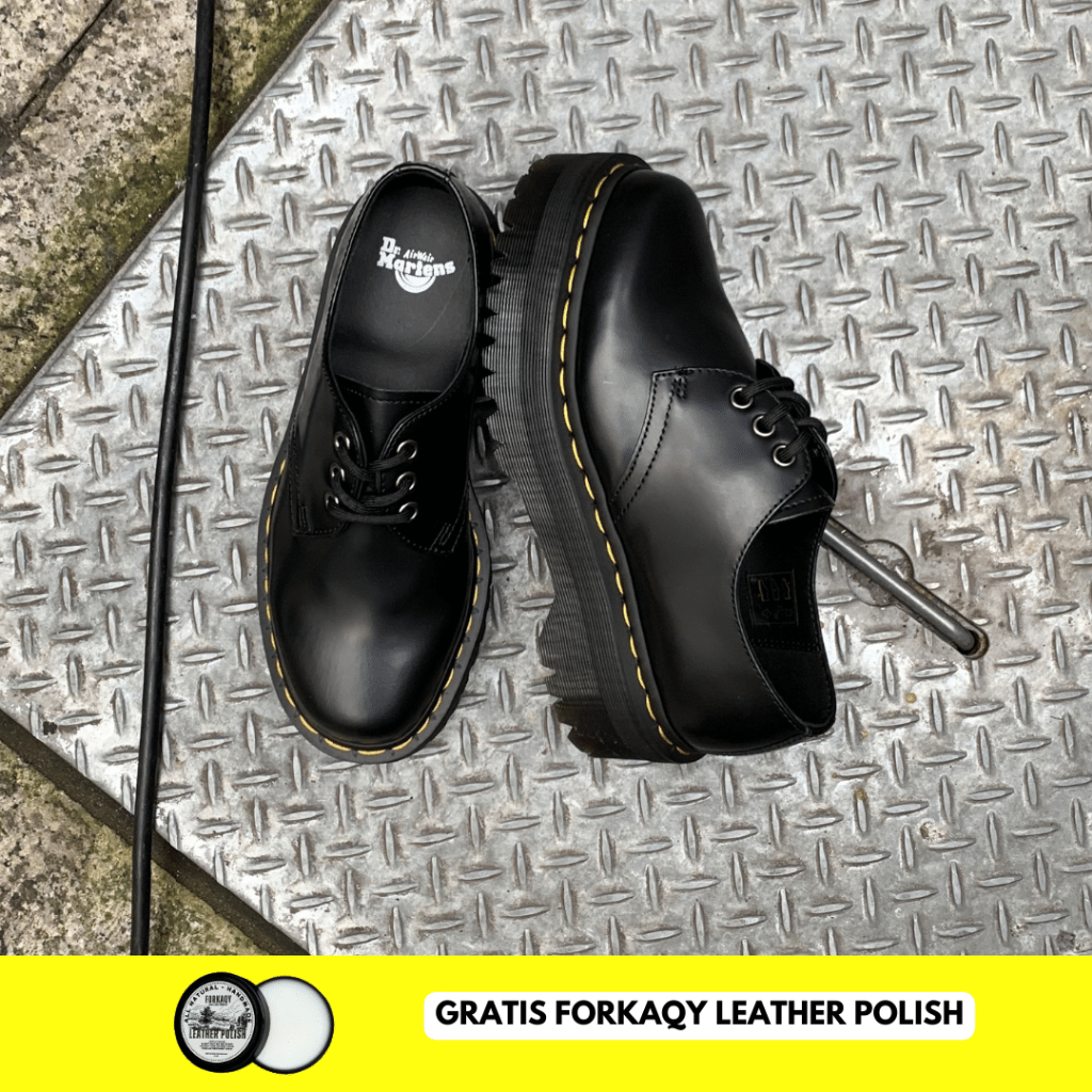 Sepatu Dr. Martens 1461 Quad Black Smooth