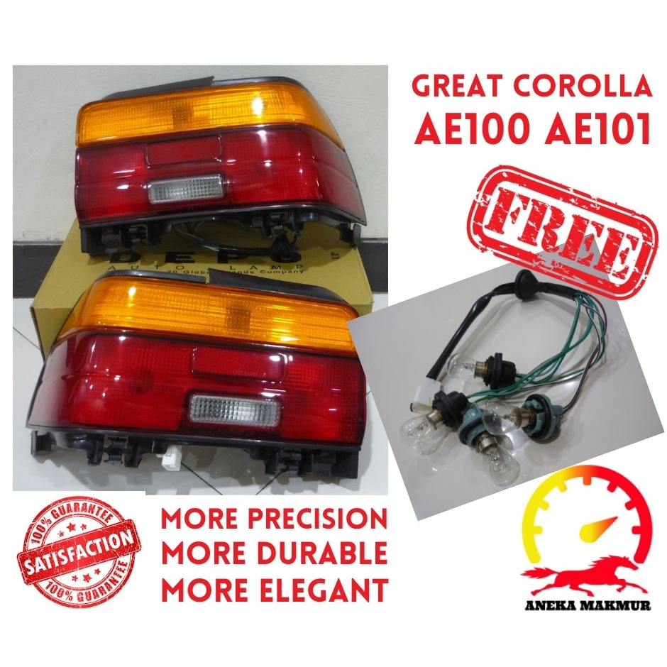LAMPU STOP REM BELAKANG TOYOTA GREAT COROLLA 1992 1993 STOP LAMP ASSY TOYOTA COROLLA GREAT 1992 1993