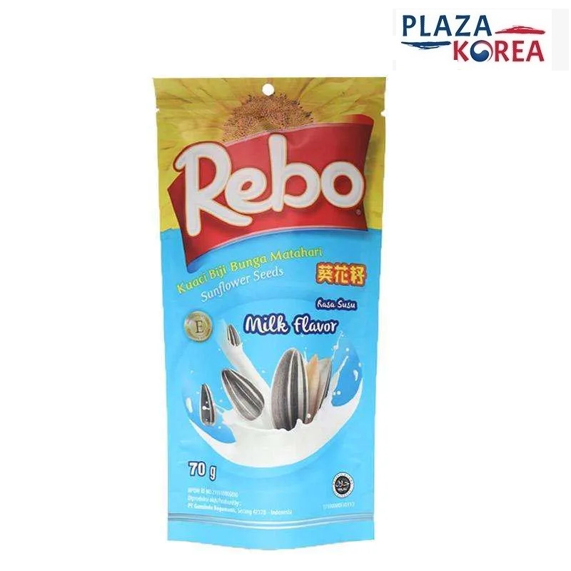 

KUACI REBO MILK 70 GR - SNACK CEMILAN BIJI BUNGA MATAHARI GURIH