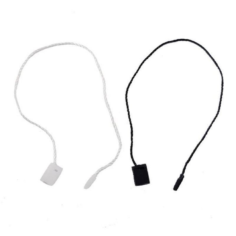 Tali Hangtag Hitam Putih isi 10pcs / Tali benang Hangtag Permanen