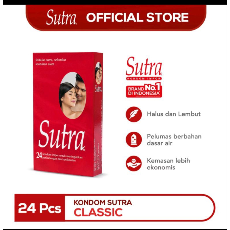 Kondom Sutra Merah Isi 24 Kondom Sutra Merah Classic