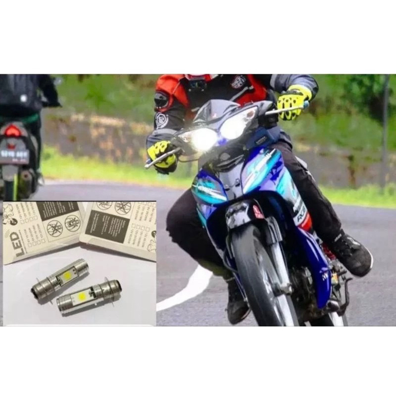 Bohlam Lampu Depan Led Yamaha Jupiter Z Burhan Nyala Putih Harag 2 Pic Kualitas Terbaik