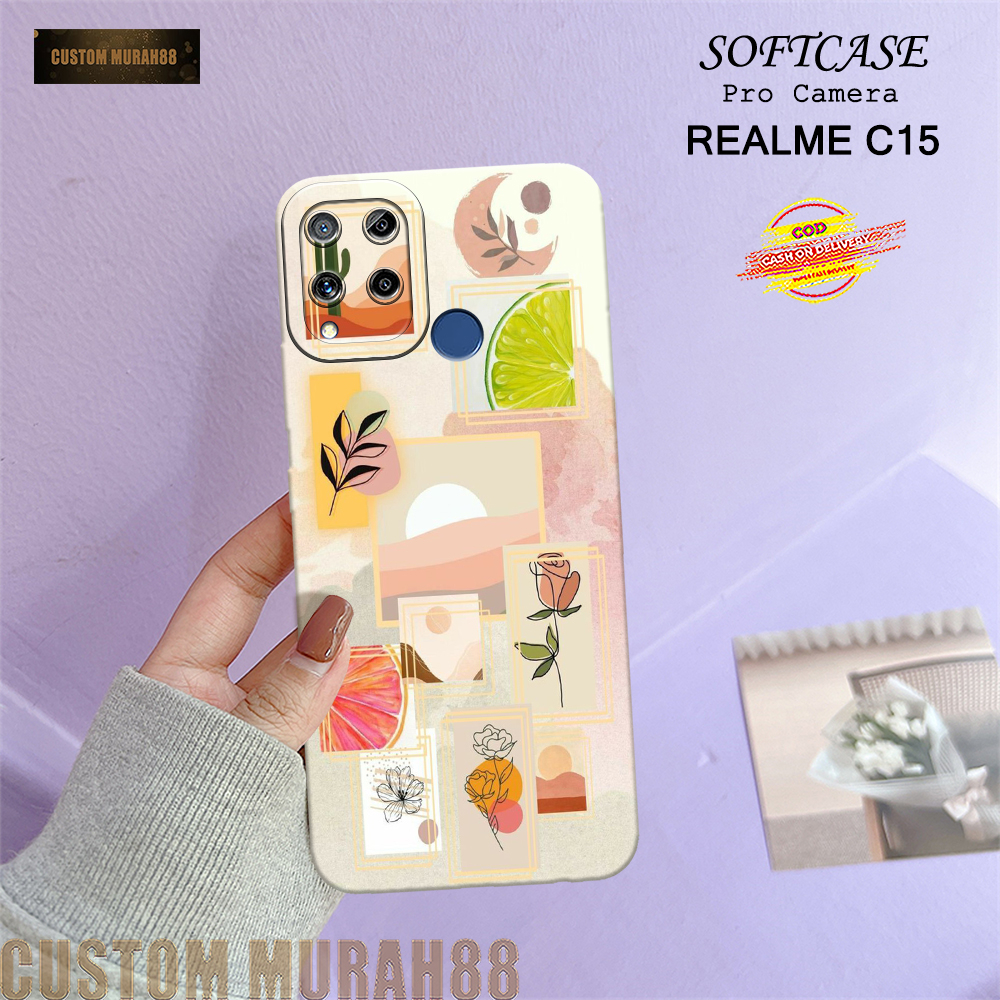 Case Realme C15 Terbaru - Fashion Case AESTHETIC - Casing Hp Realme C15 - Softcase Pro Camera Realme