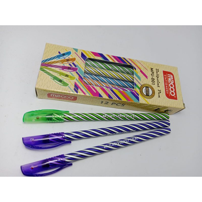 

bolpen ulir bolpoint murah pena ulir isi 12pcs