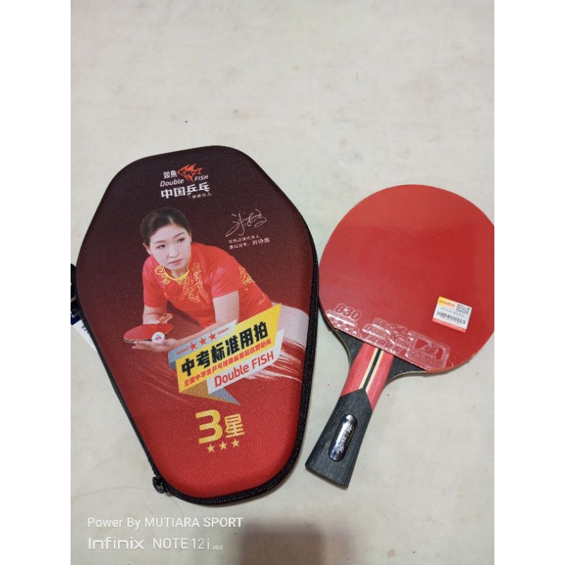 PROMO NEW Bet Tenis Meja DOUBLE FISH 2 STAR 3 STAR ORIGINAL BONUS HARD COVER