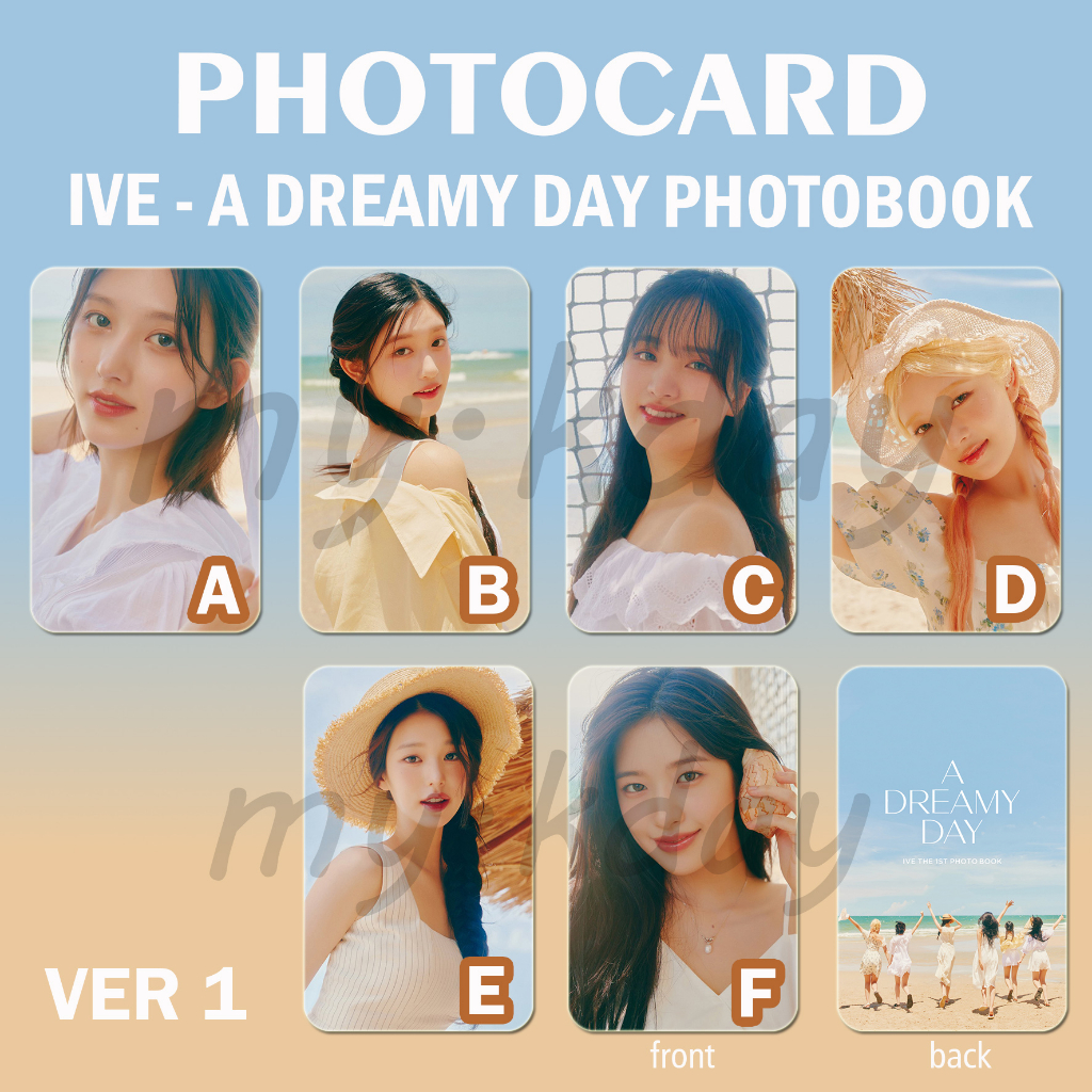 PC-1405, Unofficial Photocard IVE A Dreamy Day Photobook 2 sisi