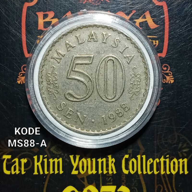 Koleksi 50 Sen Koin Malaysia Seri Gedung Tahun 1988 Kode MS88-A