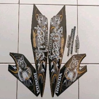 stiker striping honda beat street 2021 matte black