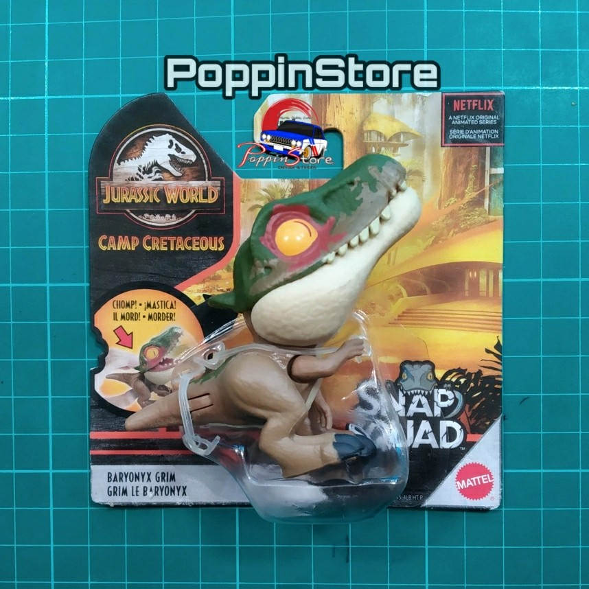 Jurassic World Snap Squad Baryonix Grim Wave 8 Warna Doff Terbaru