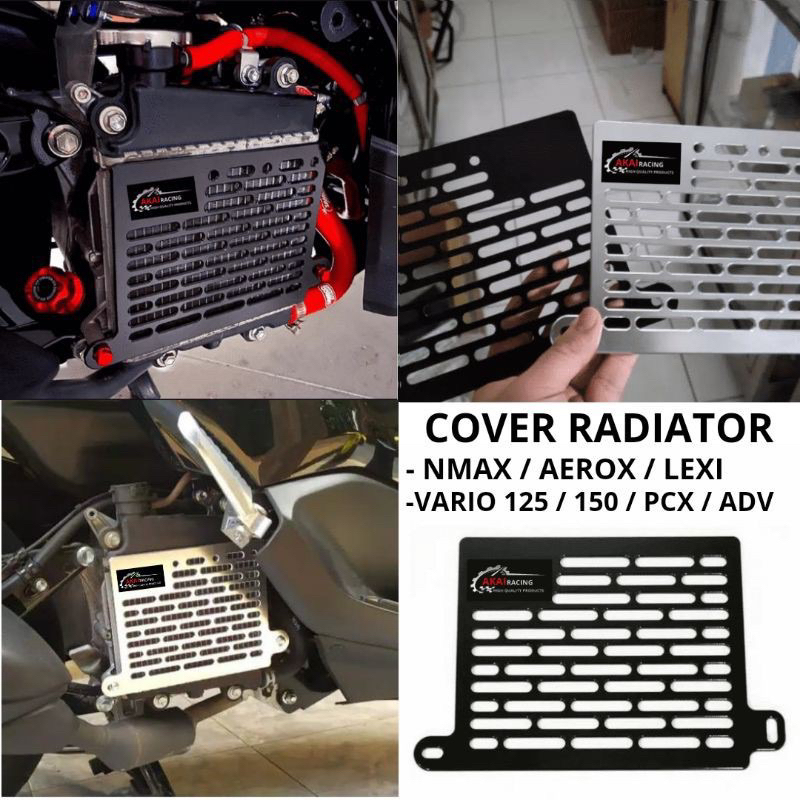 COVER TUTUP RADIATOR EXTREME AKAI ARM FULL CNC TWO TONE Nmax Aerox Lexi Pcx Adv Vario 125 Vario 150 Kualitas Premium N-Max