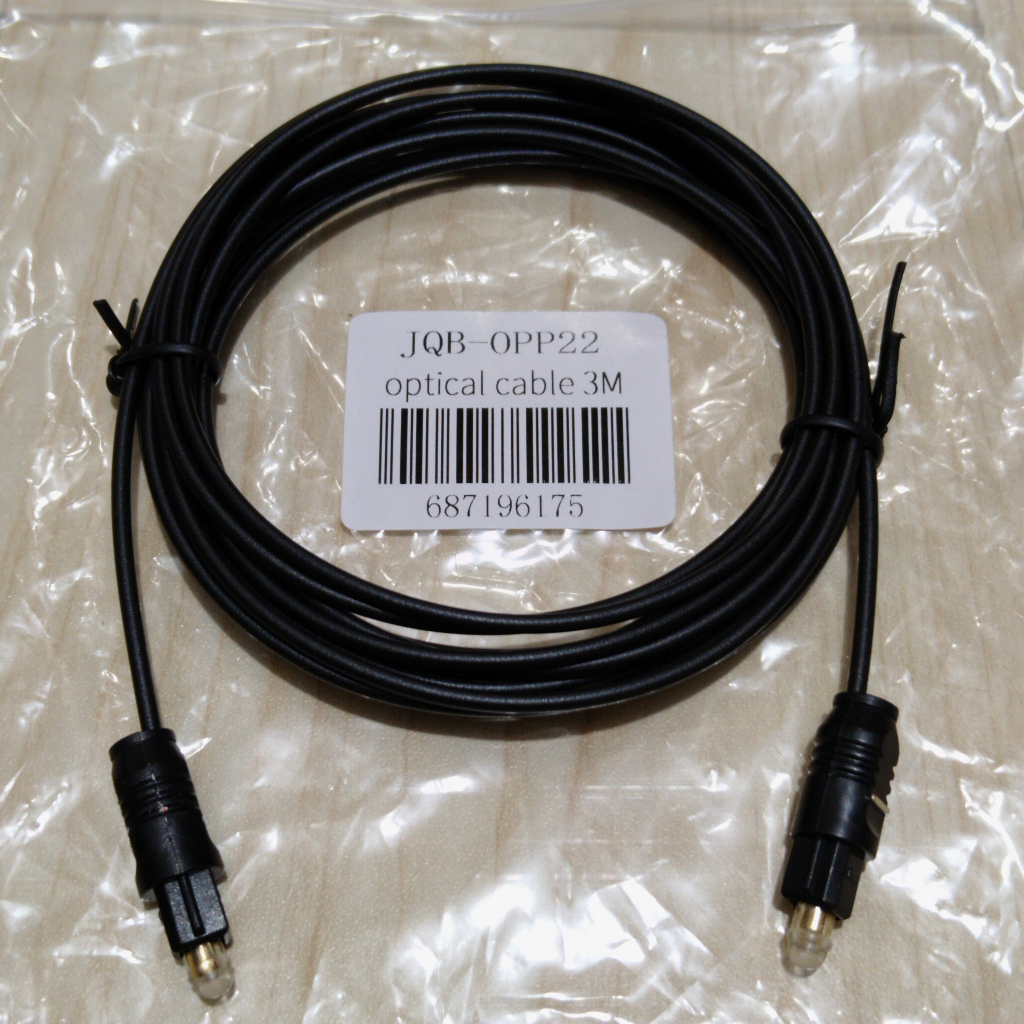 Kabel optik audio tv ke speaker  / SPDIF / Toslink ( 1m, 3m, 5m )