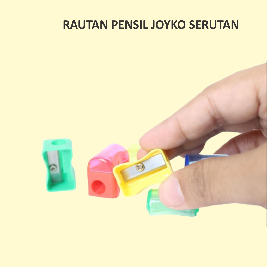 

Rautan Pensil Joyko Serutan Bentuk Kotak Ukuran Besar dan Kecil Warna Warni - PBZ