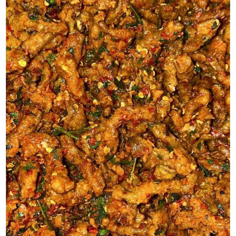 

keripik usus ayam pedas daun jeruk isi 500gram