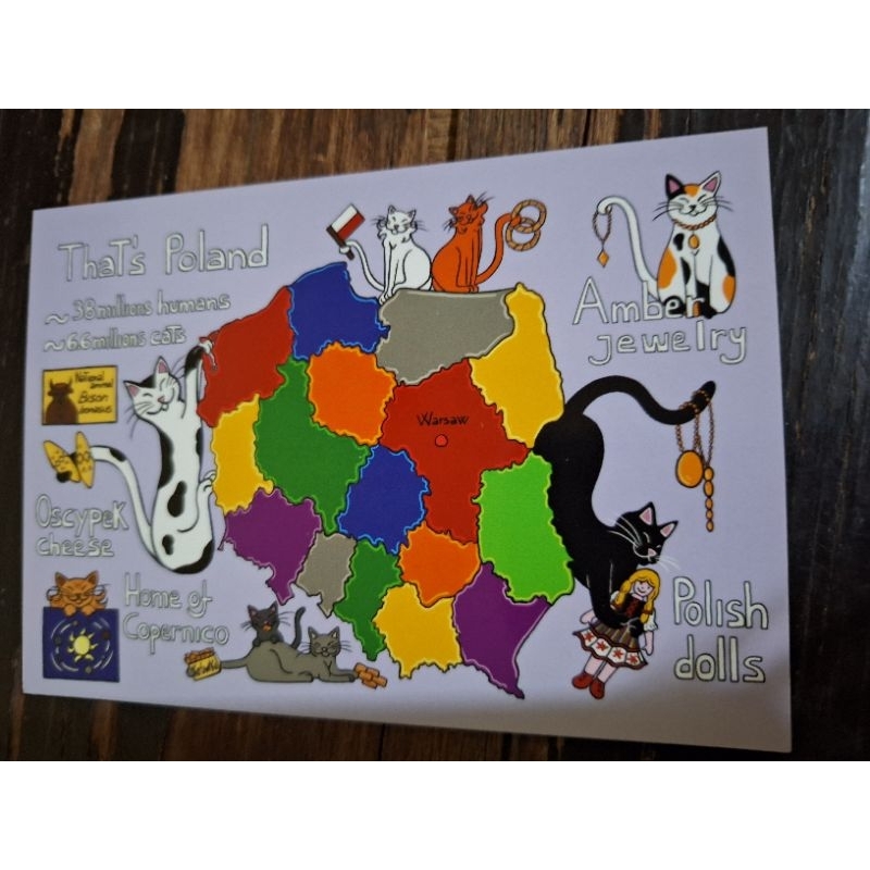 

kartu pos kucing titina/titina cat postcard