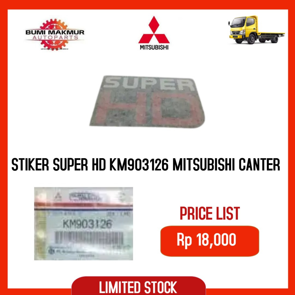 STIKER SUPER HD KM903126 MITSUBISHI CANTER