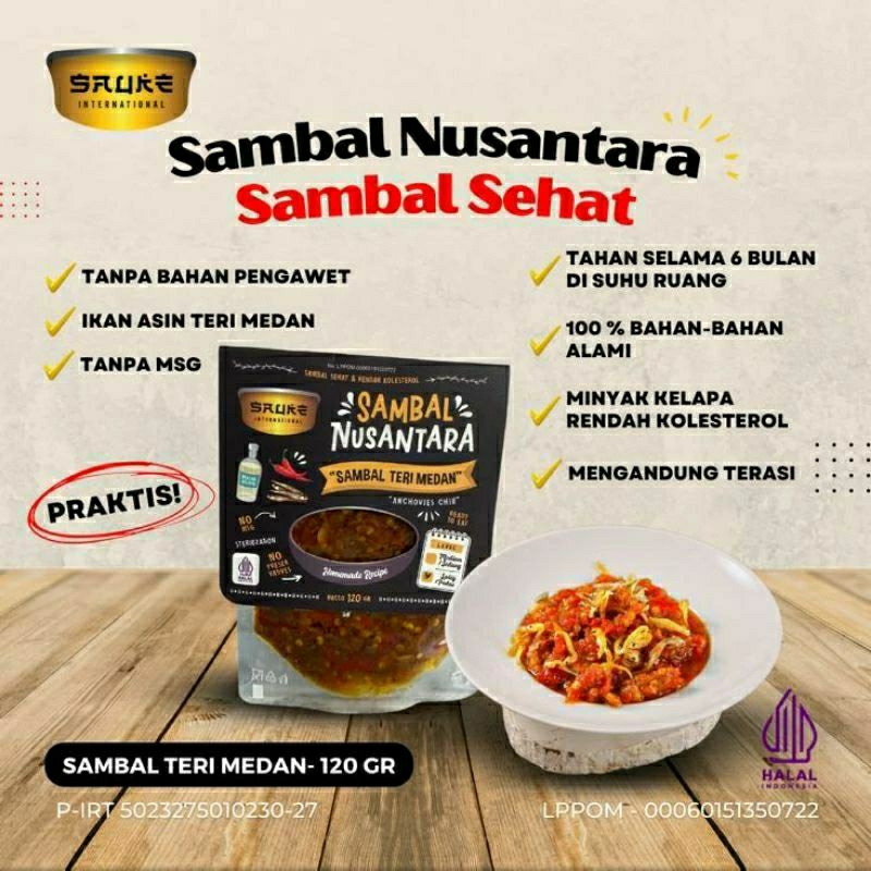 

Sambal Teri Medan Instan Siap Saji Sambel Sehat Nusantara Tanpa Pengawet