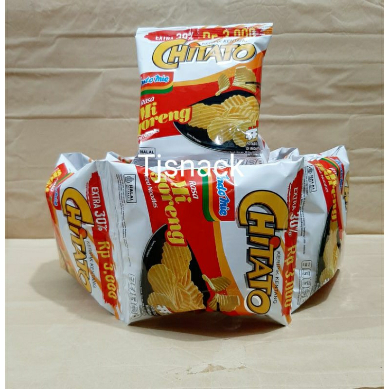 

Chitato Mie Goreng 15g + 4,5g @10pcs (Extra 30%)