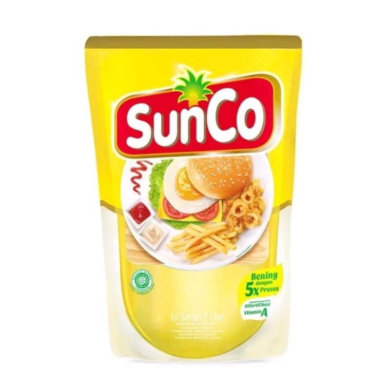 

Sunco minyak goreng reffil 2 l