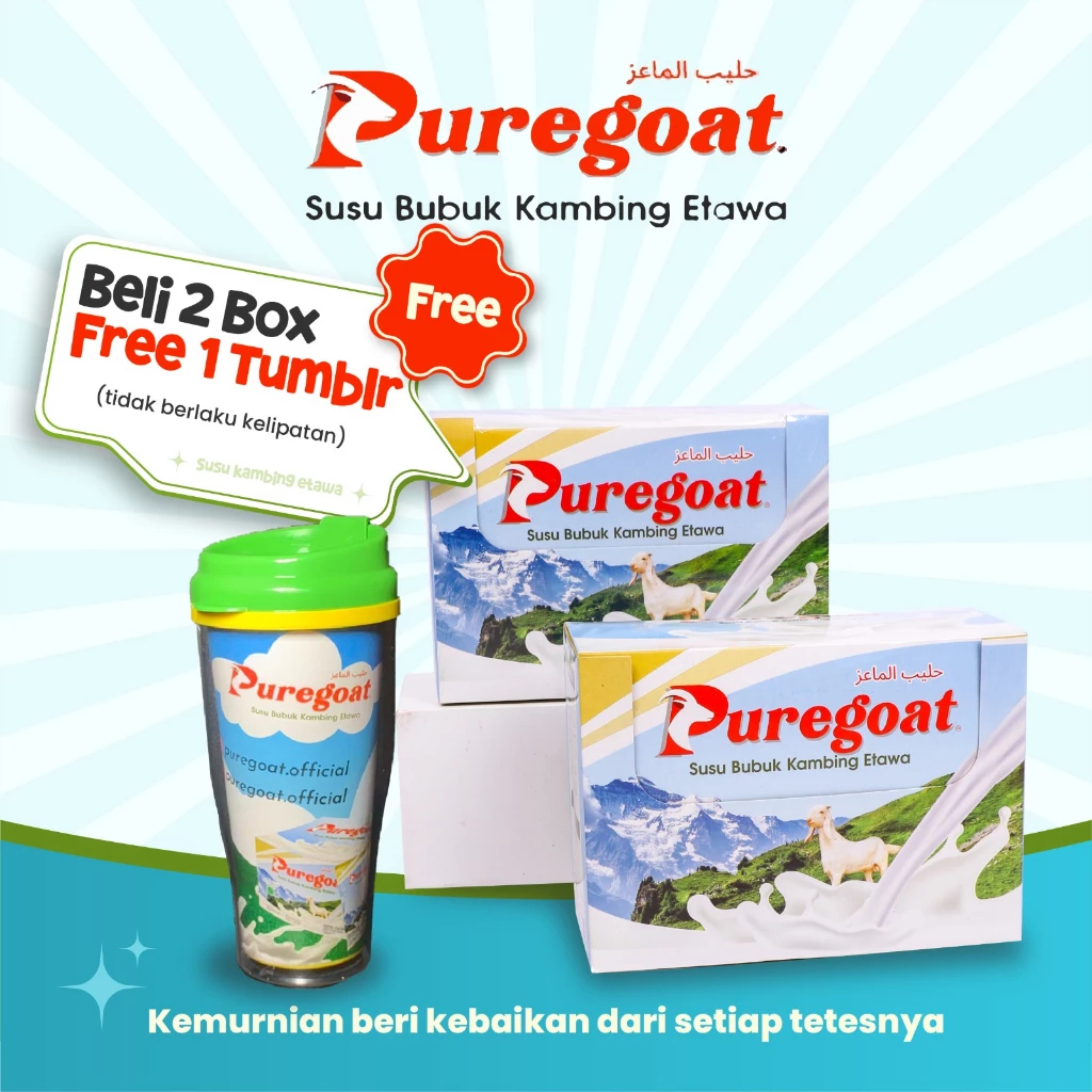 

Puregoat - Susu Bubuk Kambing Etawa - Paket 2 Box