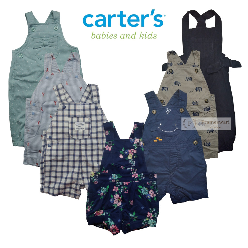 CARTER'S Overall Bayi / Baby Jumpsuit Carters Unisex Anak Laki / Perempuan Umur 3 6 9 12 18 24 Bulan
