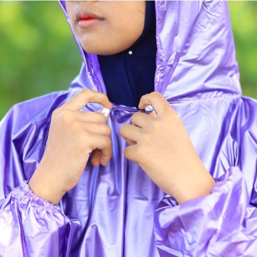 Mantel Jas Hujan Poncho  Pria Wanita Dewasa Jumbo Terbuat Dari Karet PVC Lentur Tidak Mudah Sobek Ju