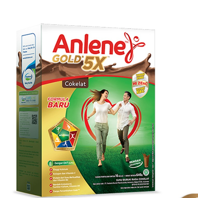 

Anlene Gold Susu Bubuk Dewasa Cokelat/Vanilla 600g/850g - Nutrisi Tinggi Kalsium Untuk Tulang, Sendi, dan Otot