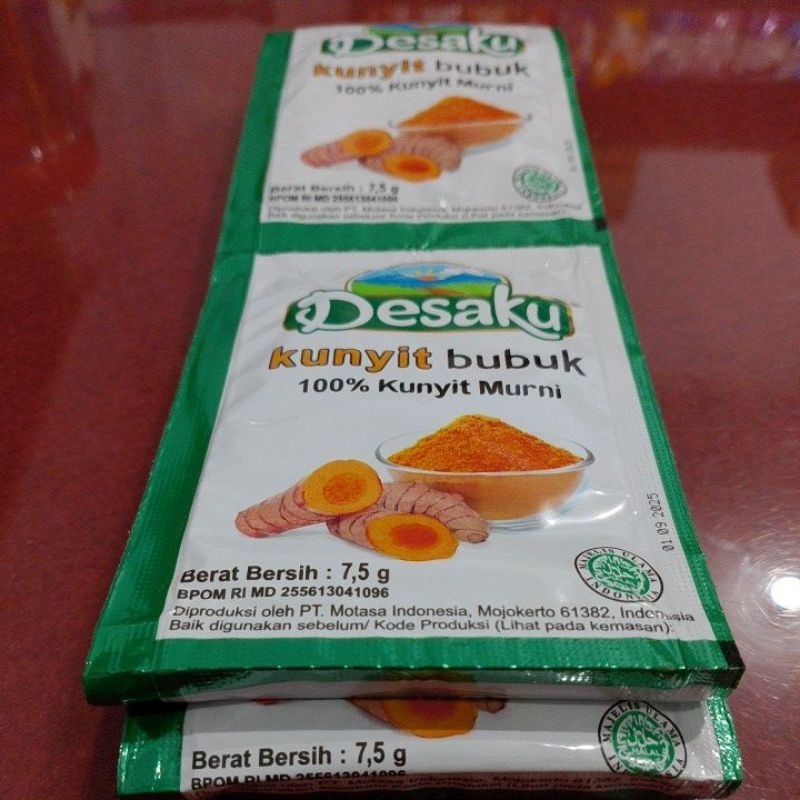 

Desaku kunyit bubuk 1 renteng 12 pcs