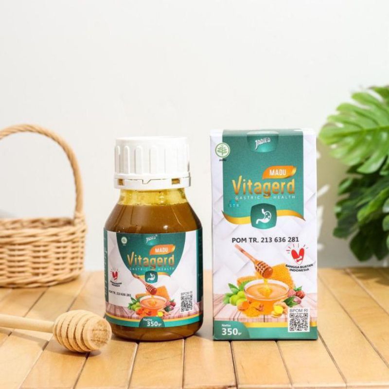 Madu Vitagerd Obat Lambung Asli Herbal Terbaik Atasi Asam Lambung Naik, Maag & Gerd Anda BPOM Origin