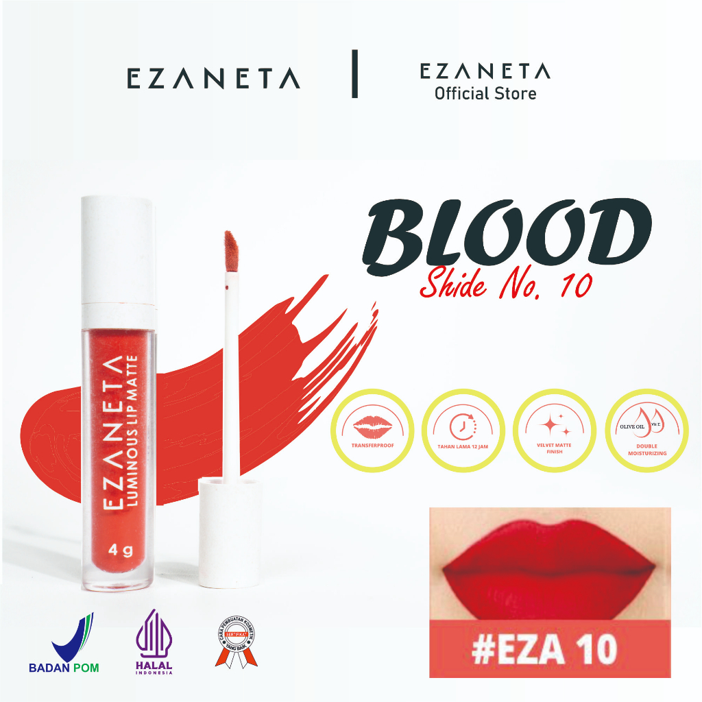EZANETA LUMINOUS LIP MATTE LIP CREAM - 10 ( Ezaneta Official Shop )