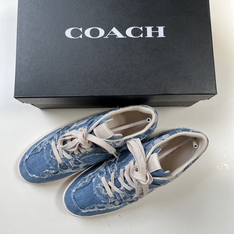 Sepatu Coach Wanita CITYSOLE MID TOP LIGHT WASH